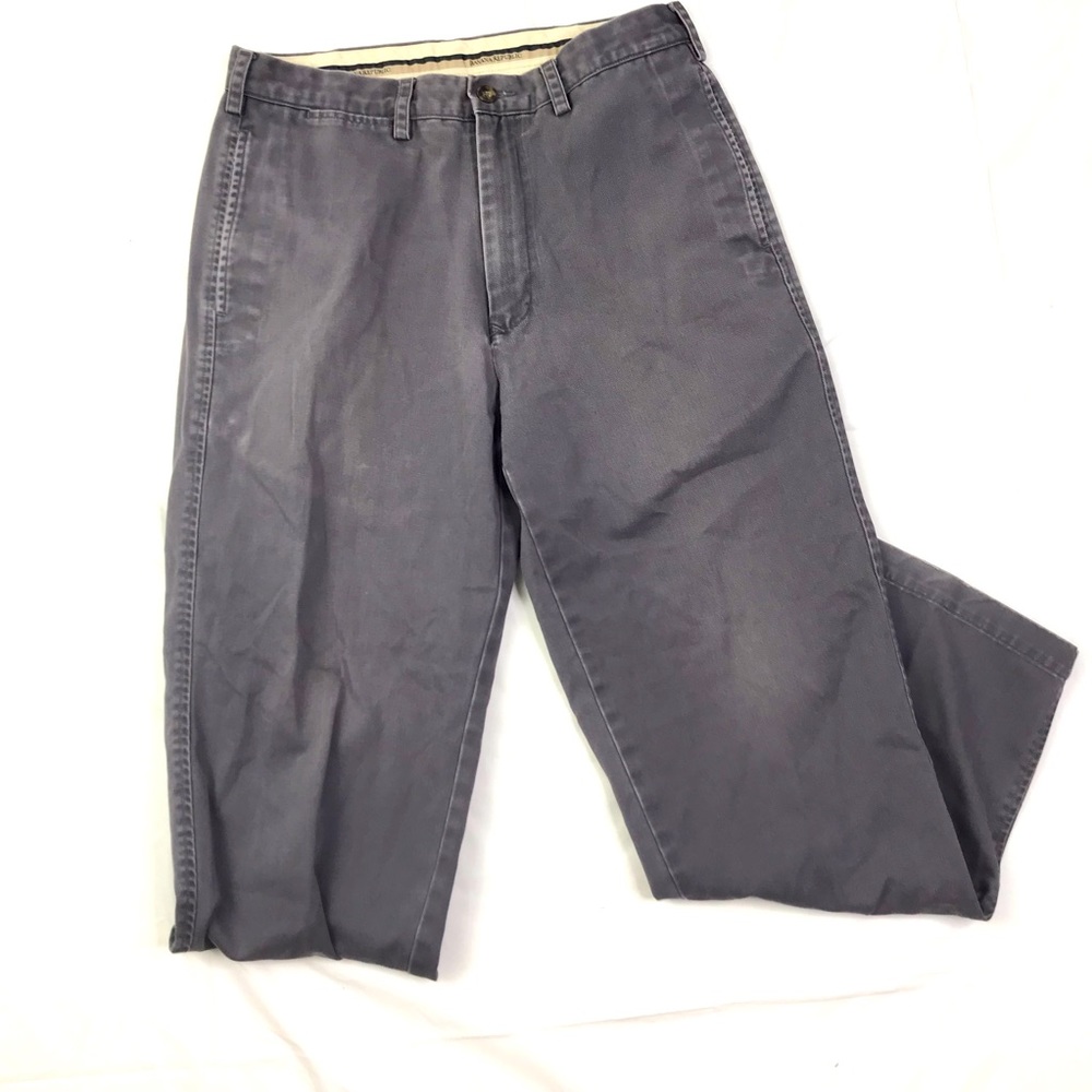 Banana Republic Mens Chino Pants Dark Grey Size 32 R Rn 54023 Cotton A011121